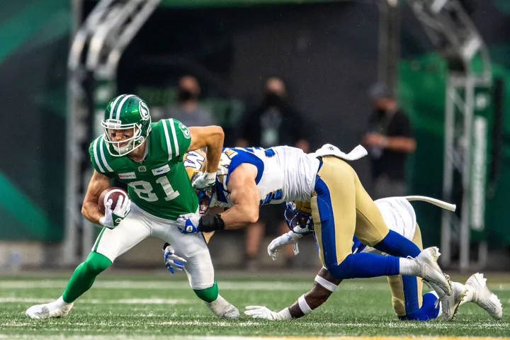 saskatchewan roughriders against winnipeg