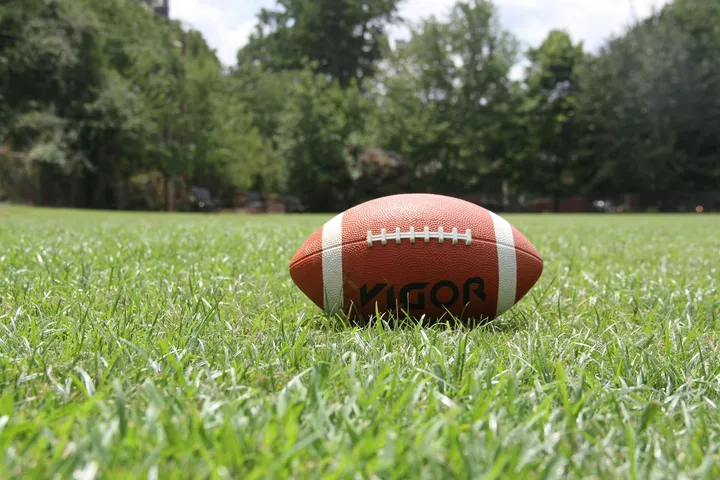 football in a field